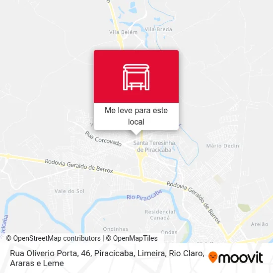 Rua Oliverio Porta, 46 mapa