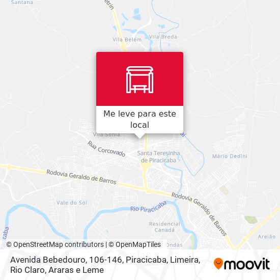 Avenida Bebedouro, 106-146 mapa