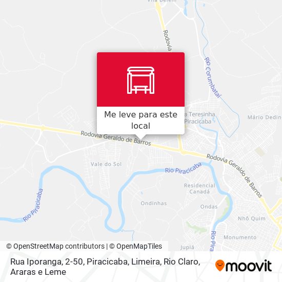 Rua Iporanga, 2-50 mapa