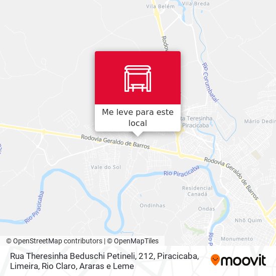 Rua Theresinha Beduschi Petineli, 212 mapa