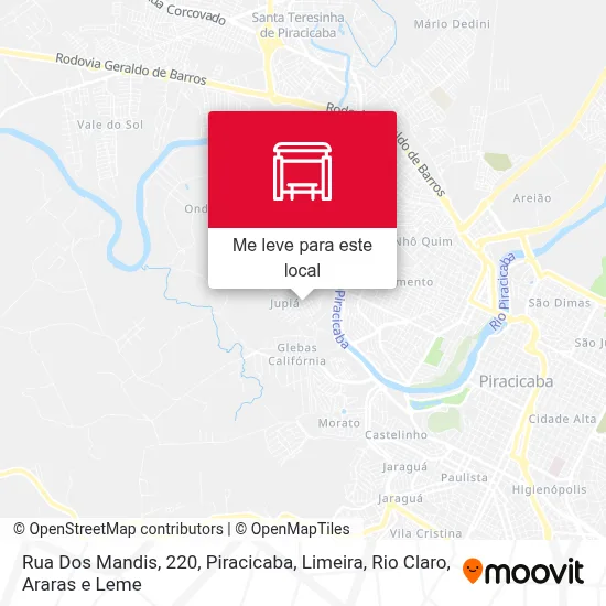 Rua Dos Mandis, 220 mapa