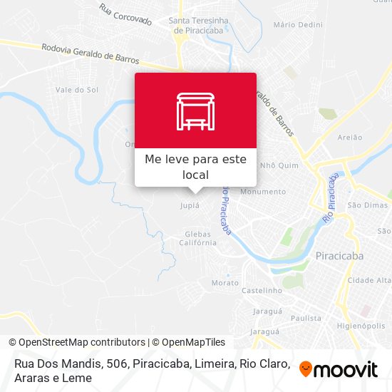 Rua Dos Mandis, 506 mapa