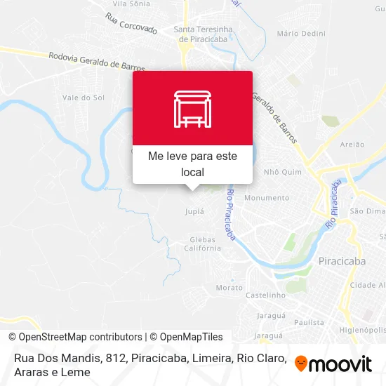 Rua Dos Mandis, 812 mapa