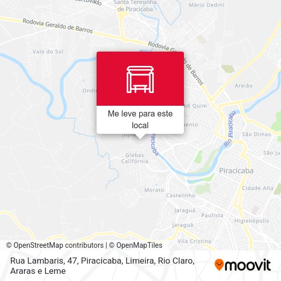 Rua Lambaris, 47 mapa
