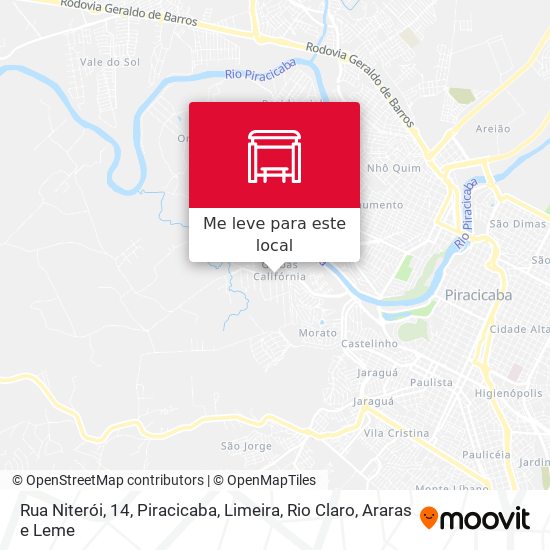 Rua Niterói, 14 mapa