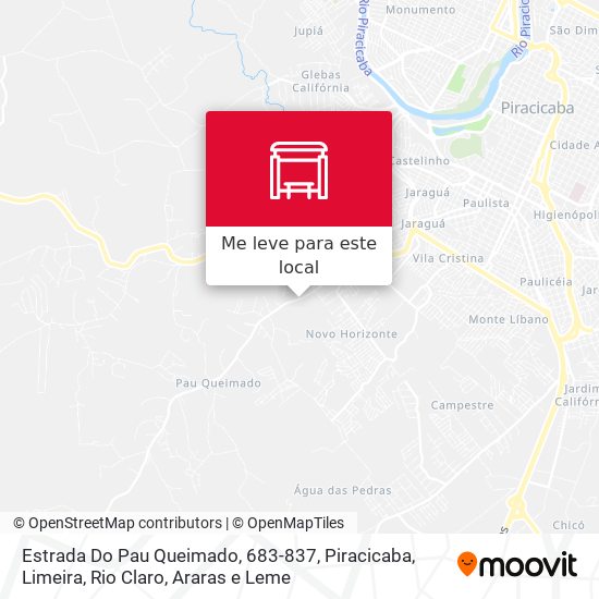 Estrada Do Pau Queimado, 683-837 mapa