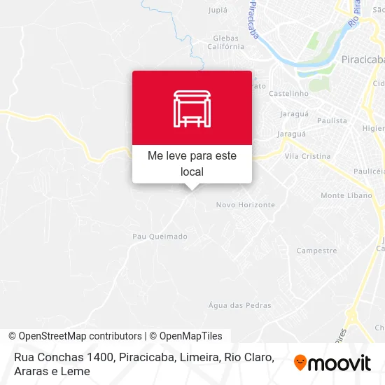 Rua Conchas 1400 mapa