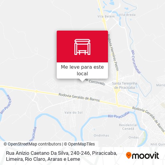 Rua Anízio Caetano Da Silva, 240-246 mapa
