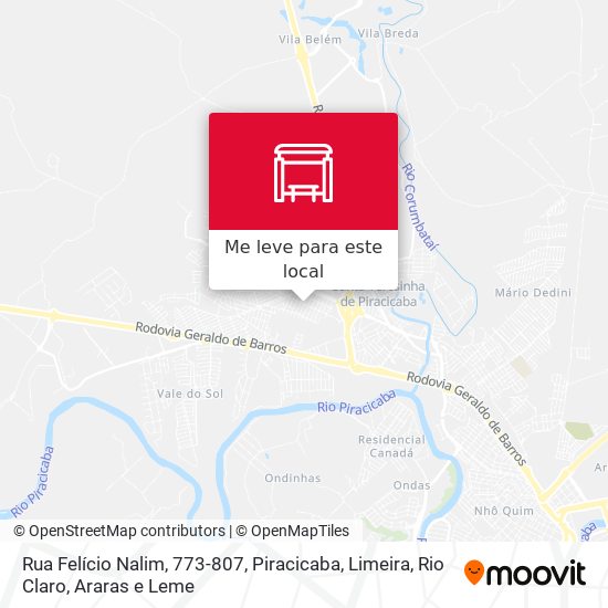 Rua Felício Nalim, 773-807 mapa