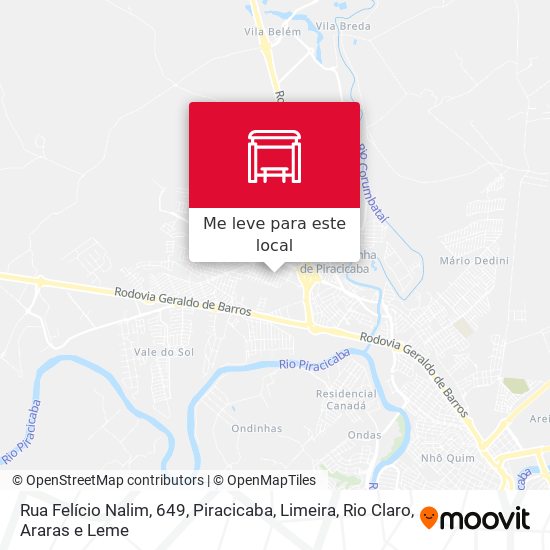 Rua Felício Nalim, 649 mapa