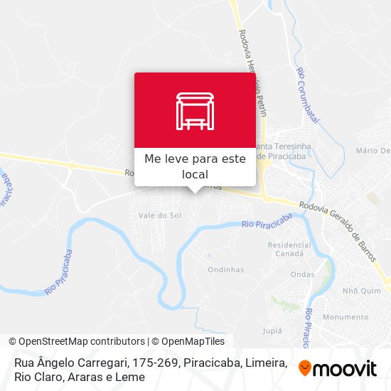 Rua Ângelo Carregari, 175-269 mapa