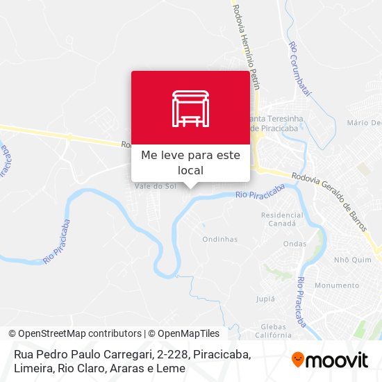 Rua Pedro Paulo Carregari, 2-228 mapa