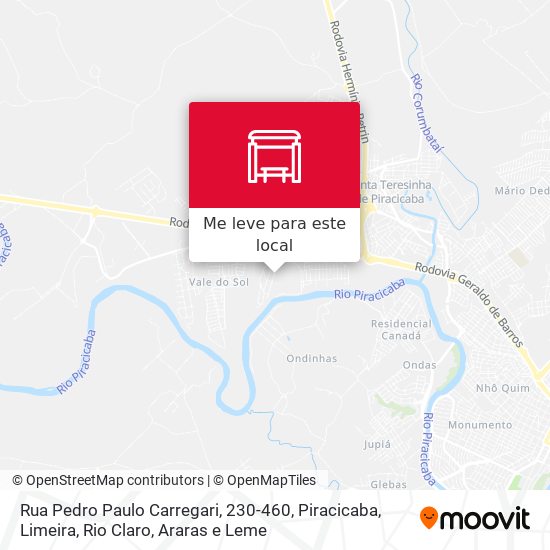 Rua Pedro Paulo Carregari, 230-460 mapa