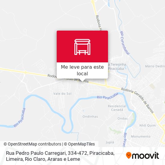 Rua Pedro Paulo Carregari, 334-472 mapa