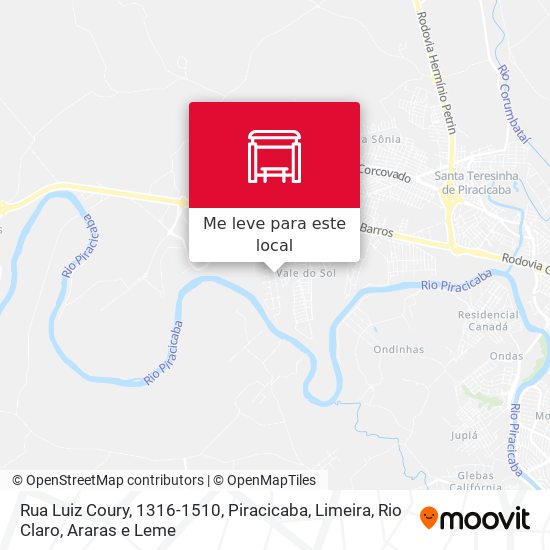 Rua Luiz Coury, 1316-1510 mapa