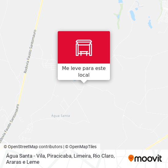 Água Santa - Vila mapa