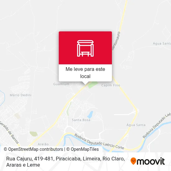 Rua Cajuru, 419-481 mapa