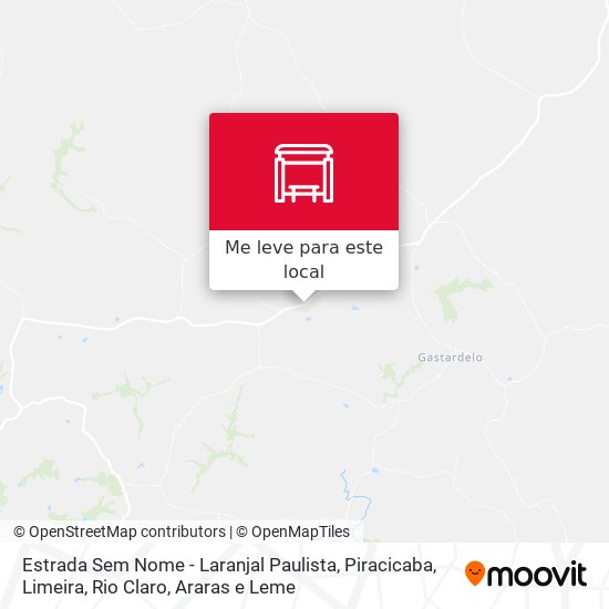 Estrada Sem Nome - Laranjal Paulista mapa