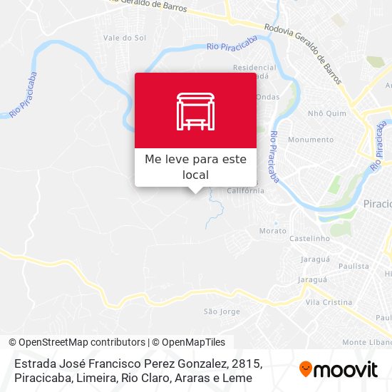Estrada José Francisco Perez Gonzalez, 2815 mapa