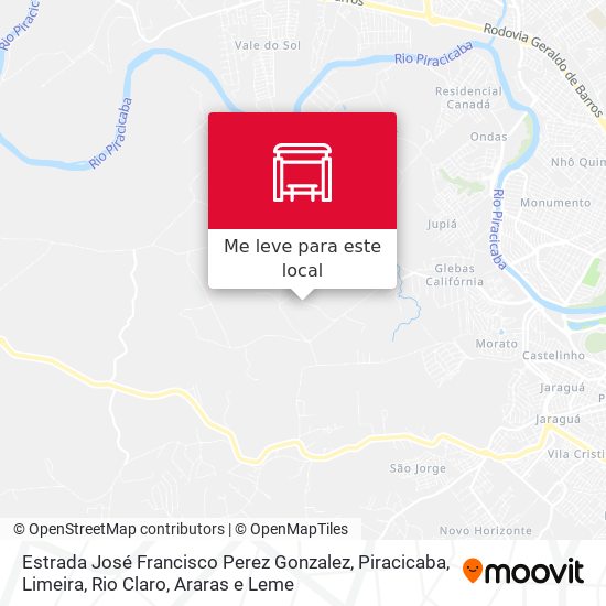 Estrada José Francisco Perez Gonzalez mapa