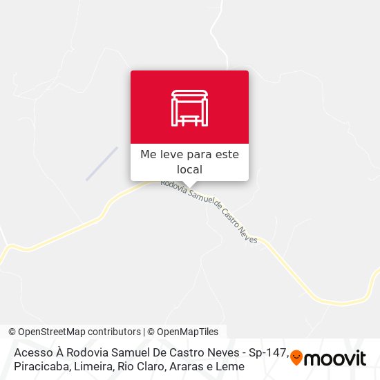 Acesso À Rodovia Samuel De Castro Neves - Sp-147 mapa