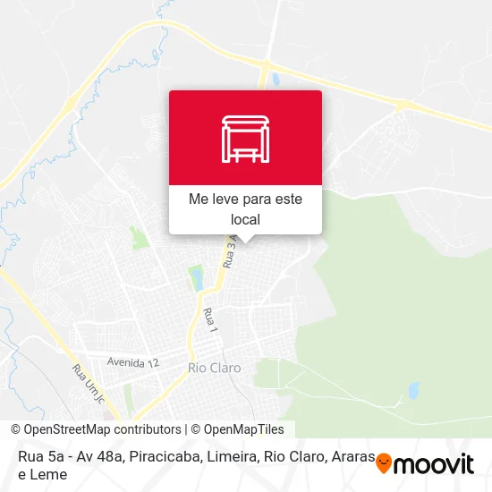 Rua 5a - Av 48a mapa