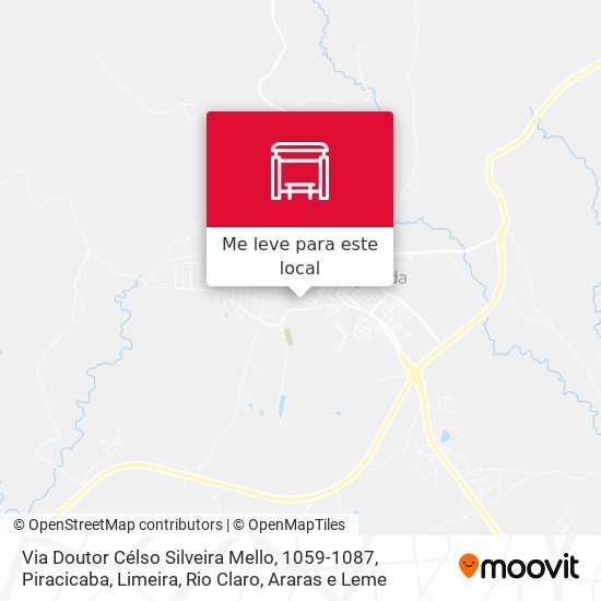 Via Doutor Célso Silveira Mello, 1059-1087 mapa