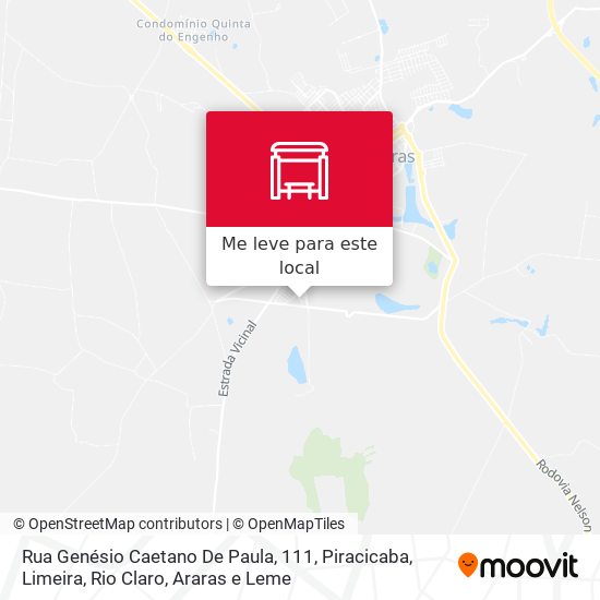 Rua Genésio Caetano De Paula, 111 mapa