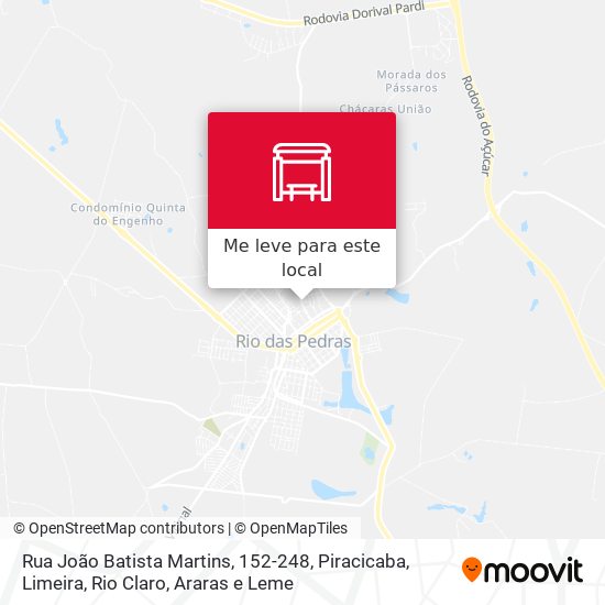 Rua João Batista Martins, 152-248 mapa