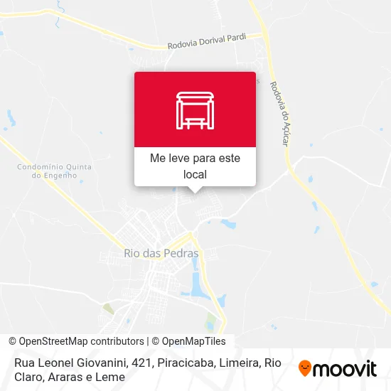 Rua Leonel Giovanini, 421 mapa