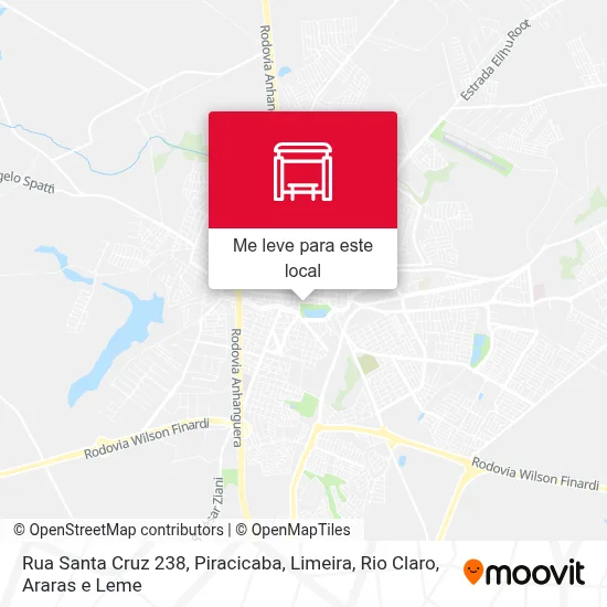 Rua Santa Cruz 238 mapa