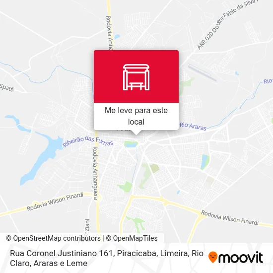 Rua Coronel Justiniano 161 mapa