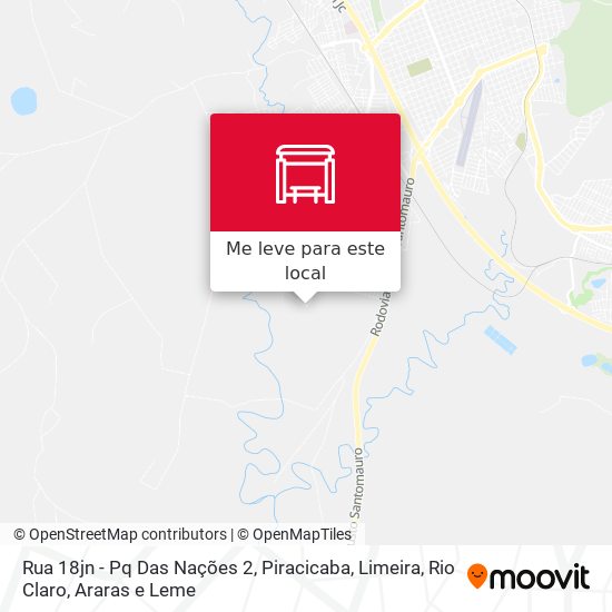 Rua 18jn - Pq Das Nações 2 mapa