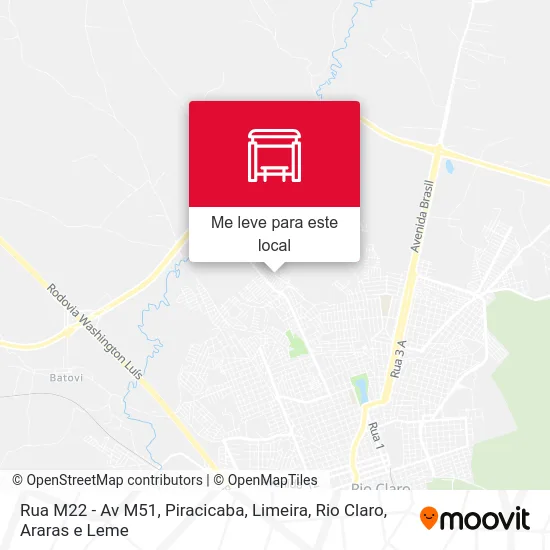 Rua M22 - Av M51 mapa