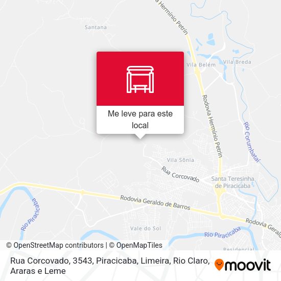 Rua Corcovado, 3543 mapa