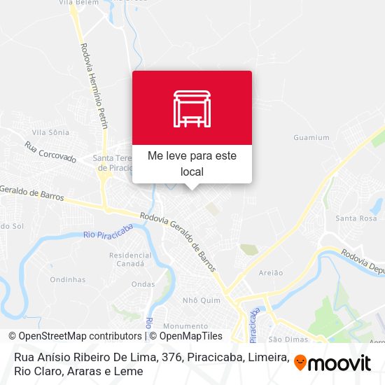 Rua Anísio Ribeiro De Lima, 376 mapa