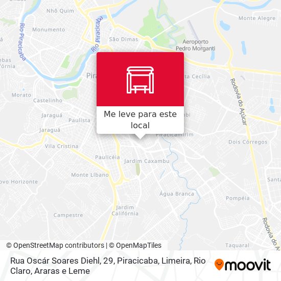 Rua Oscár Soares Diehl, 29 mapa