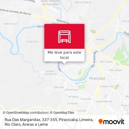 Rua Das Margaridas, 337-355 mapa