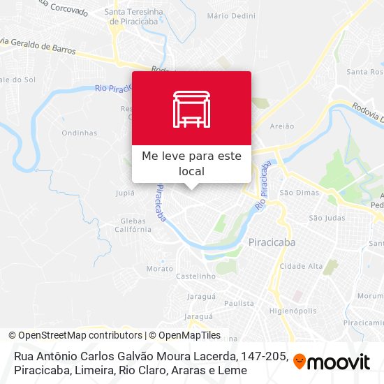 Rua Antônio Carlos Galvão Moura Lacerda, 147-205 mapa