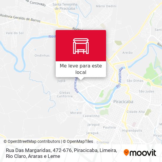 Rua Das Margaridas, 472-676 mapa