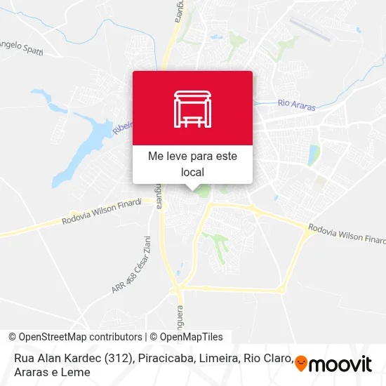 Rua Alan Kardec (312) mapa