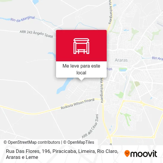 Rua Das Flores, 196 mapa