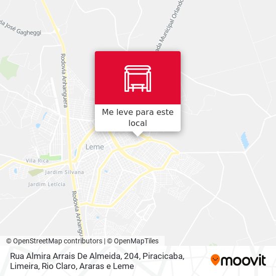 Rua Almira Arrais De Almeida, 204 mapa