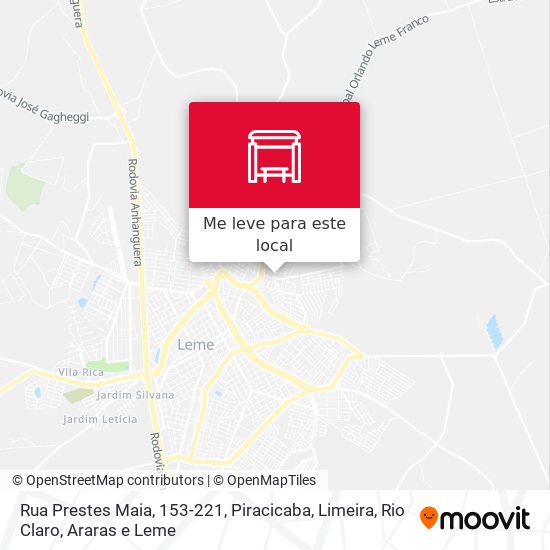 Rua Prestes Maia, 153-221 mapa