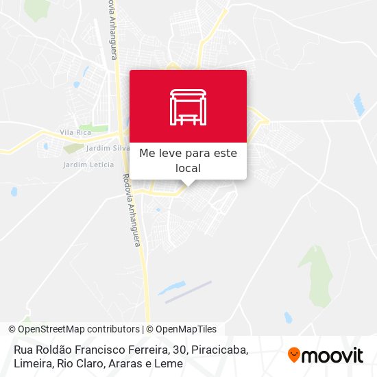 Rua Roldão Francisco Ferreira, 30 mapa