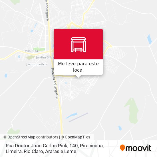 Rua Doutor João Carlos Pink, 140 mapa