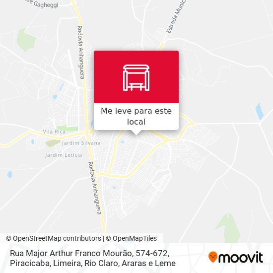 Rua Major Arthur Franco Mourão, 574-672 mapa
