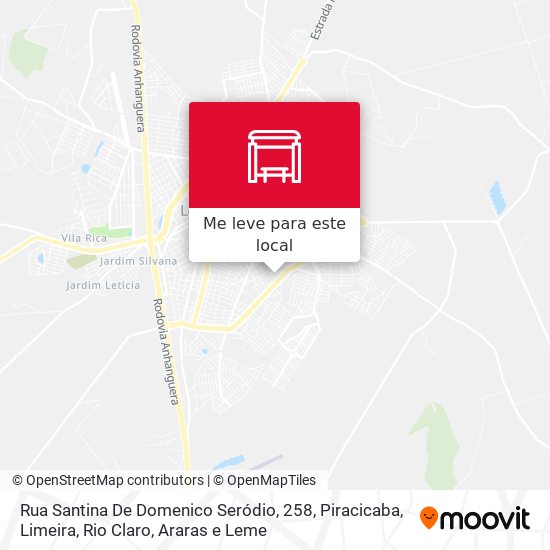 Rua Santina De Domenico Seródio, 258 mapa