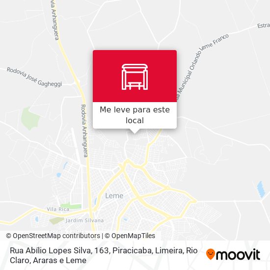 Rua Abílio Lopes Silva, 163 mapa