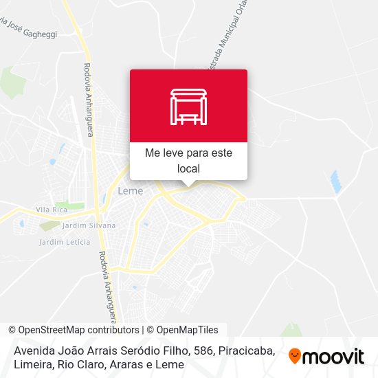 Avenida João Arrais Seródio Filho, 586 mapa